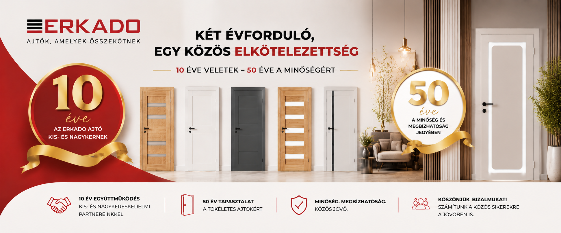 Erkado-Krisba ajtó hálózat Magyarország 10 éves jubileum